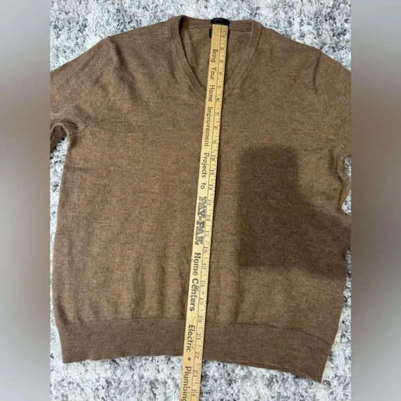 J.Crew Women’s Italian Merino Wool Sweater – Size L – Tollegno 1900 – Brown - Picture 5 of 8